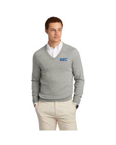 Brooks Brothers - Cotton Stretch V-Neck Sweater